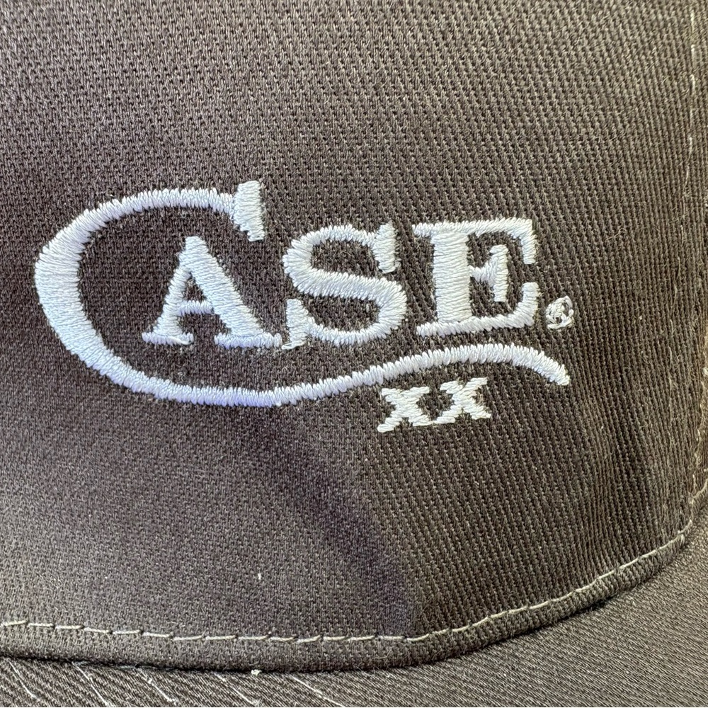 #H09 Case XX knife Dark Grey hat With Snap Back In Great Condition